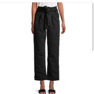 Hudson Jeans High-Rise Paperbag Belted Straight Jeans, s26, new w/out tags